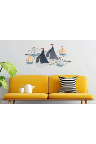 Wanddecoratie - 123 x 60 cm - Multicolor