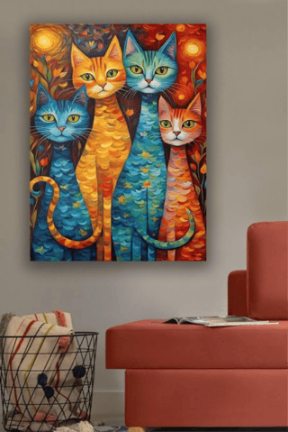Tableau en bois - 100 x 70 cm
