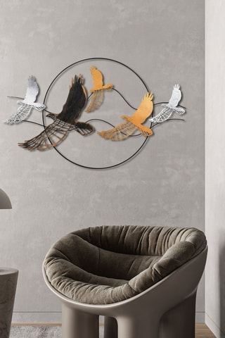 Wanddecoratie - Zwart - 91 x 55 x 4 cm - Zwart