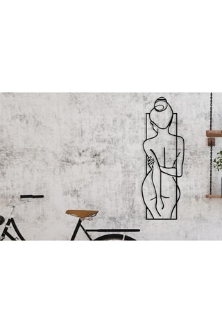 Décoration murale Female Posture - Noir - 24 x 69 cm