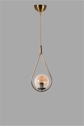 Suspension Damla Tekli - Doré - 60 W