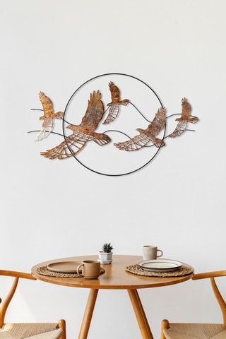 Wanddecoratie - 91 x 55 x 4 cm - Bruin