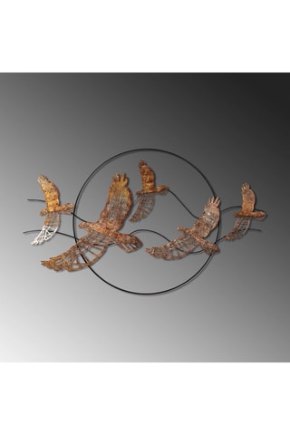 Wanddecoratie - 91 x 55 x 4 cm - Bruin