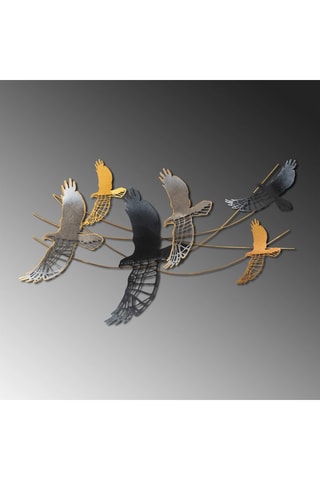 Wanddecoratie - 90 x 56 x 4 cm - Zwart