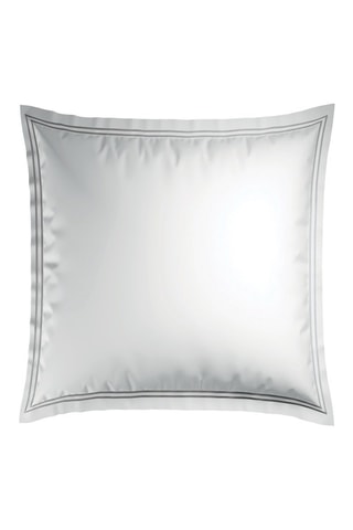 2 fundas de almohada de satén de algodón 79 hilos/cm² Cannes - Blanco