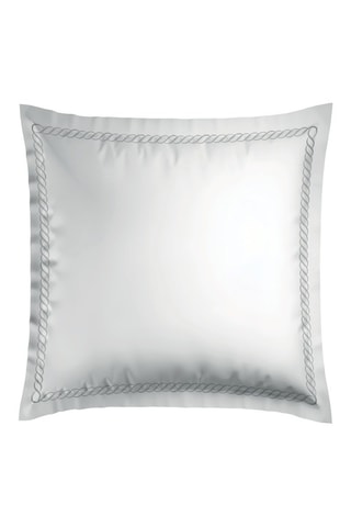 2 fundas de almohada de satén de algodón 79 hilos/cm² Douceur royale - Gris
