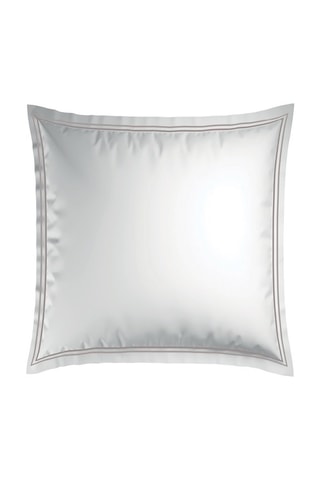 2 fundas de almohada de satén de algodón Cannes - Blanco