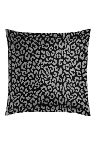2 fundas de almohada de satén de algodón 80 hilos/cm² Instinct - Negro