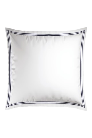 2 fundas de almohada de satén de algodón 80 hilos/cm² Annecy - Blanco