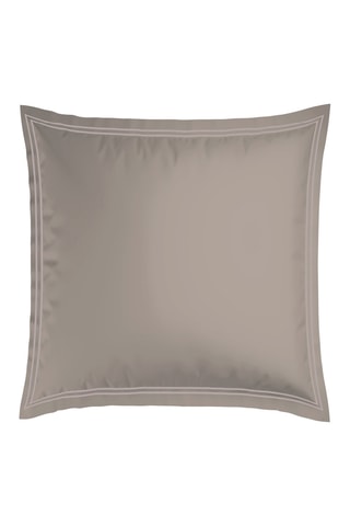 2 fundas de almohada de satén de algodón 80 hilos/cm² Annecy - Topo