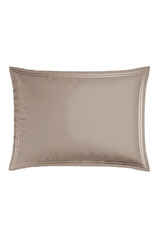 2 fundas de almohada de satén de algodón 80 hilos/cm² Annecy - Topo