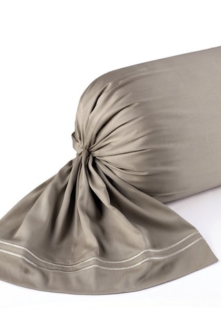 Funda de almohada de satén de algodón 80 hilos/cm² Annecy - Topo