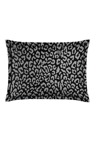 2 fundas de almohada de satén de algodón 80 hilos/cm² Instinct - Negro
