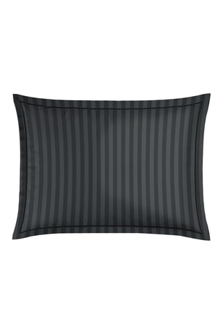 2 fundas de almohada de satén de algodón 80 hilos/cm² Instinct - Negro
