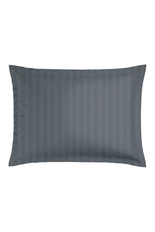 2 fundas de almohada de satén de algodón 80 hilos/cm² - Gris oscuro