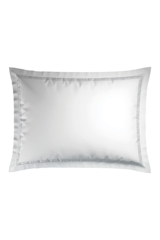 2 fundas de almohada de satén de algodón 80 hilos/cm² Lune Imperiale - Blanco