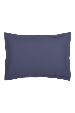 2 fundas de almohada de satén de algodón 80 hilos/cm² Uni 1 Baratta - Azul marino