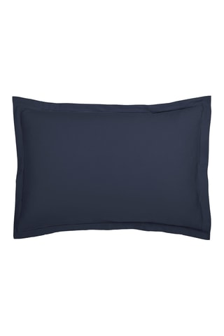 2 fundas de almohada de satén de algodón 80 hilos/cm² Uni 1 Baratta - Azul noche