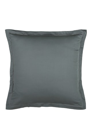 2 fundas de almohada de satén de algodón 80 hilos/cm² Uni 1 Baratta - Gris oscuro