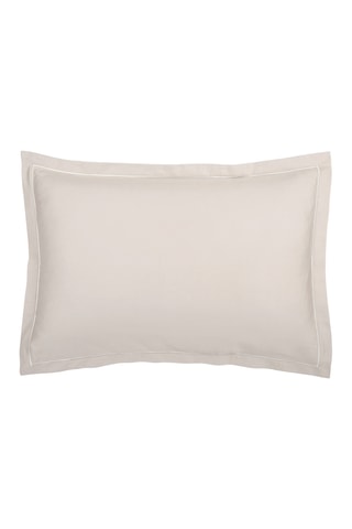 2 fundas de almohada de satén de algodón 80 hilos/cm² Uni 1 Baratta - Topo
