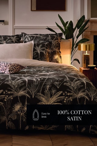Funda de almohada de satén de algodón 80 hilos/cm² - Marrón