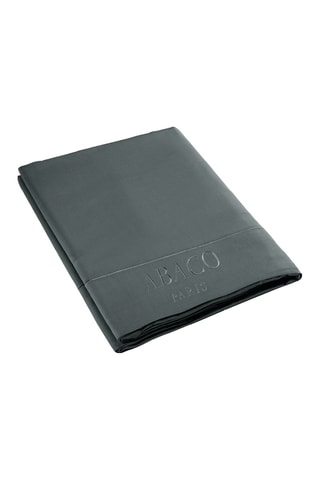 Sábana encimera de satén de algodón 80 hilos/cm² Uni 1 Barata - Gris oscuro