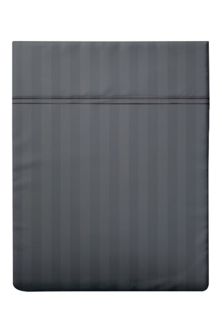 Sábana encimera de satén de algodón 80 hilos/cm² - Gris oscuro