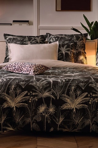 Funda de almohada de satén de algodón 80 hilos/cm² - Topo