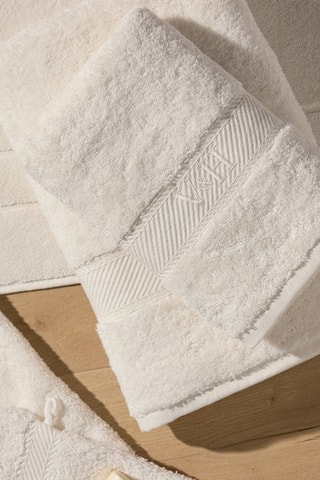 2 toallas de baño Nuage - Blanco - 70 x 140 cm