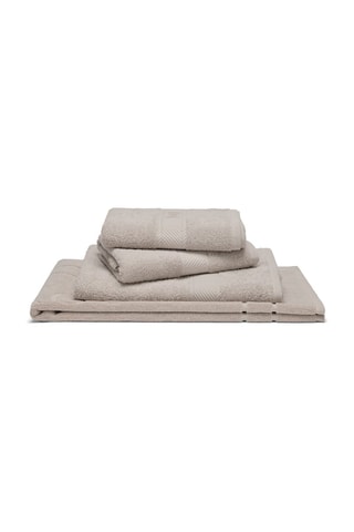 4 toallas de mano Nuage - Arena - 2 x 50 x 100 cm, 70 x 140 cm y 50 x 70 cm