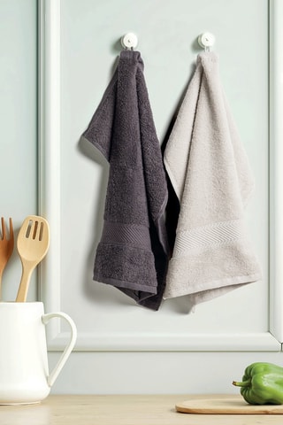 2 paños de cocina Nuage - Rosa colorete