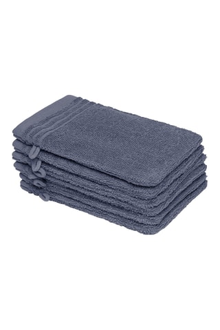 6 manoplas de baño Ecume - Azul cobalto