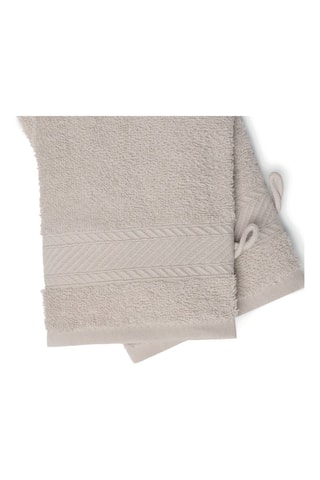 2 manoplas de baño Nuage - Beige