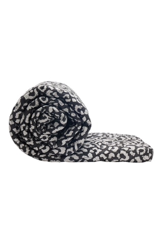 Colcha de satén de algodón 80 hilos/cm² Instinct - Negro