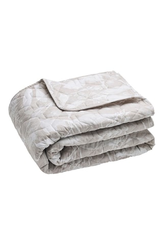 Colcha de satén de algodón 80 hilos/cm² - Topo