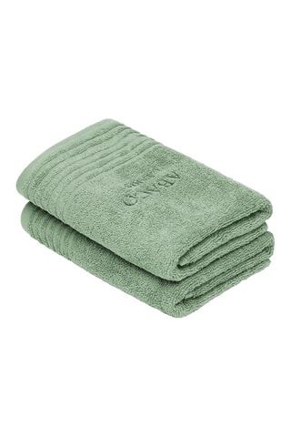 2 toallas de mano Ecume - Verde - 50 x 100 cm