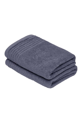 2 toallas de mano Ecume - Gris - 50 x 100 cm