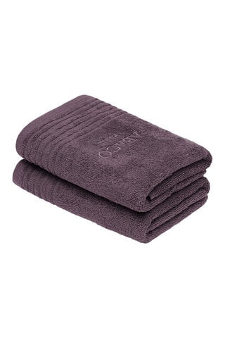 2 toallas de mano Ecume - Malva - 50 x 100 cm