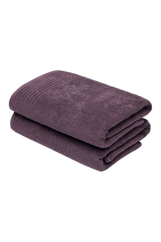 2 toallas de ducha Ecume - Malva - 70 x 140 cm
