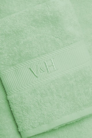 Toalla de mano y toalla de baño Nuage - Verde - 50 x 100 cm y 70 x 140 cm