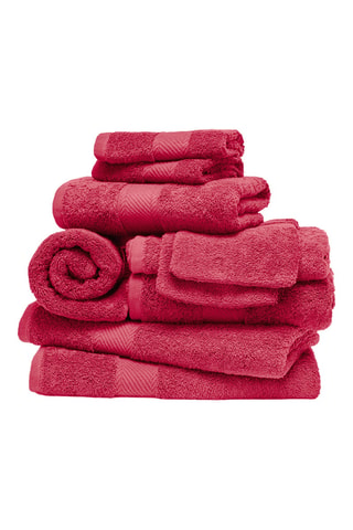 10 toallas de mano Nuage - Rosa colorete