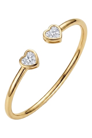 Bracciale bangle - Placcato oro giallo e zirconi