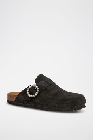 Nubuck Clogs Zwart