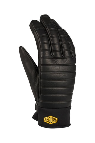 Guantes de piel caprina Nikita - Segura - Negro y amarillo