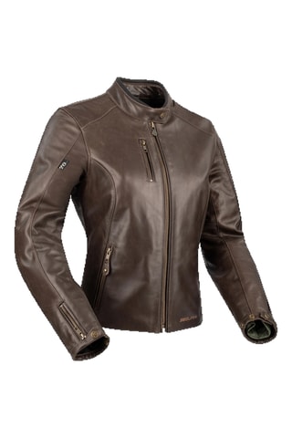 Veste en cuir de buffle Lady Laxey - Segura - Marron