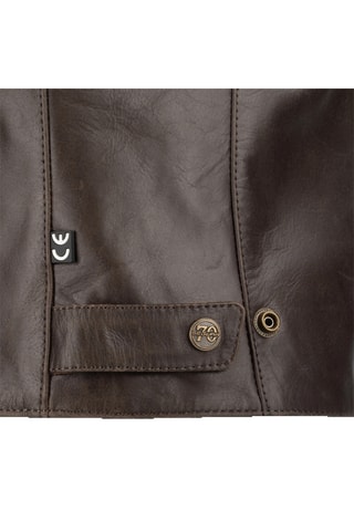 Veste en cuir de buffle Lady Laxey - Segura - Marron