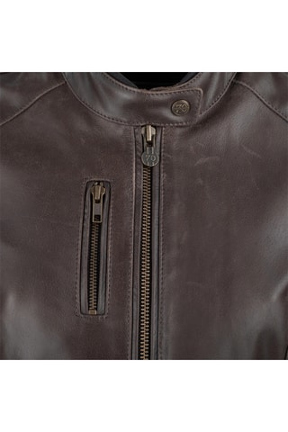 Veste en cuir de buffle Lady Laxey - Segura - Marron