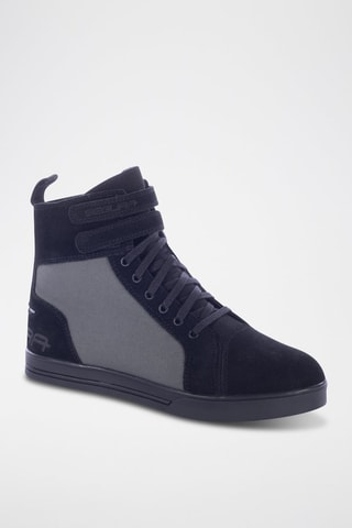 Zapatillas altas de nobuk Contact - Segura - Gris y negro