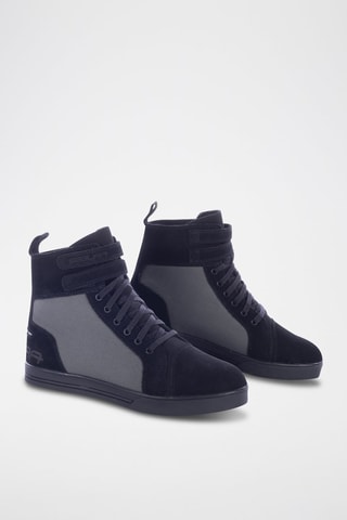 Zapatillas altas de nobuk Contact - Segura - Gris y negro