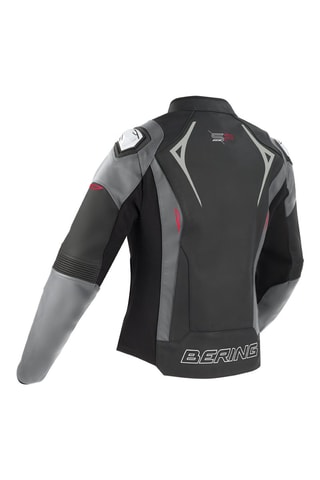 Chaqueta de piel Lady Snap - Bering - Gris, rojo y negro